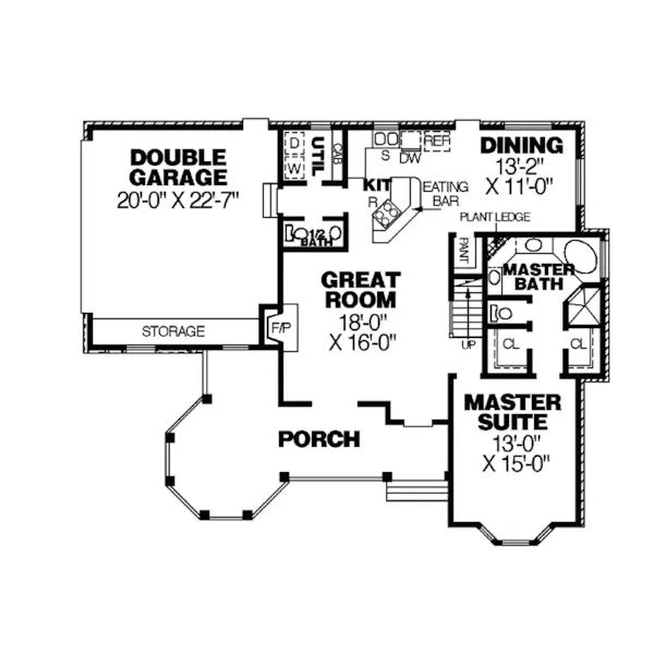 Victorian House Plan First Floor - Millstone Arts And Crafts Home 025D-0022 - Shop House Plans and More