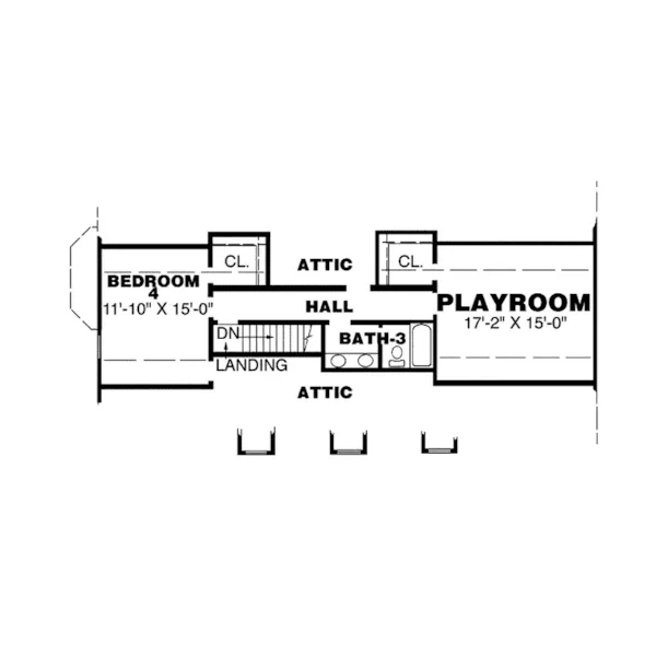 Traditional House Plan Optional Second Floor - Scotland Ranch Home 025D-0024 - Shop House Plans and More