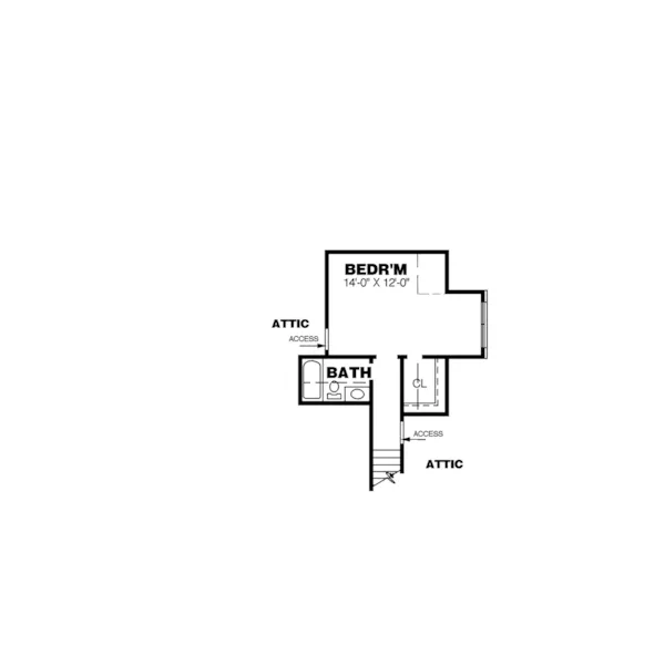 Traditional House Plan Second Floor - Daniel Creek European Home 025D-0040 - Search House Plans and More