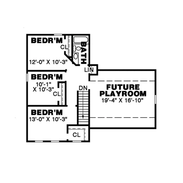 Traditional House Plan Second Floor - Murphy Creek Country Home 025D-0071 - Shop House Plans and More