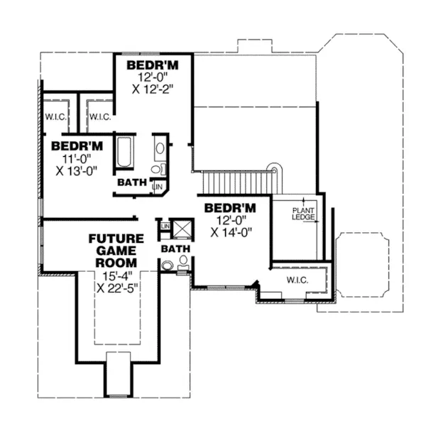 Traditional House Plan Second Floor - Preston Woods Luxury Home 025D-0101 - Shop House Plans and More