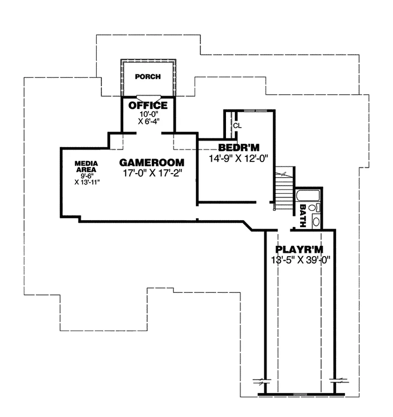 Shingle House Plan Second Floor - Candlewood Traditional Home 025D-0102 - Search House Plans and More