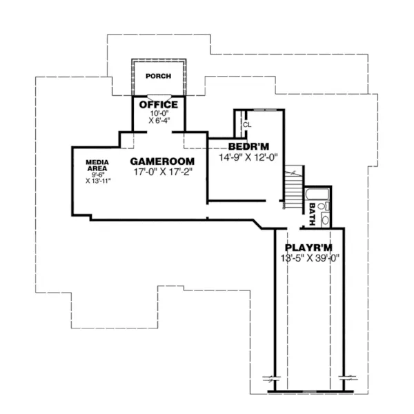 Craftsman House Plan Second Floor - Candlewood Traditional Home 025D-0102 - Search House Plans and More