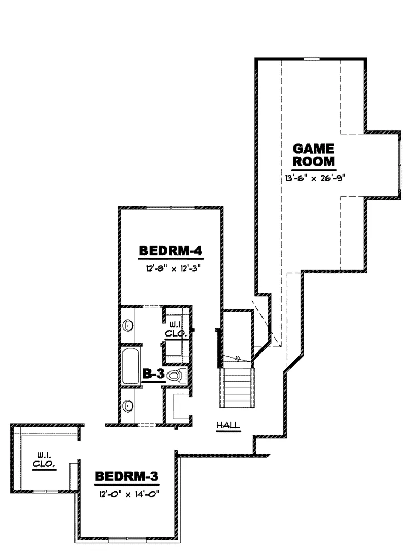 Farmhouse Plan Second Floor - Berg Crossing Traditional Home 025D-0105 - Search House Plans and More
