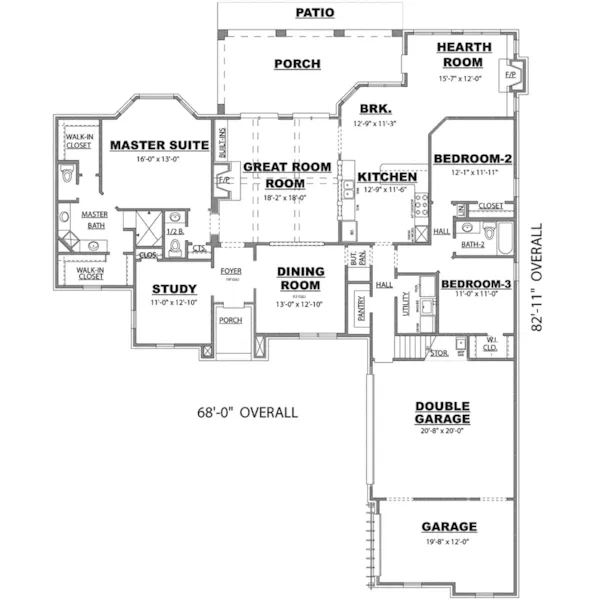 Traditional House Plan First Floor - Saylor Place Traditional Home 025D-0108 - Shop House Plans and More