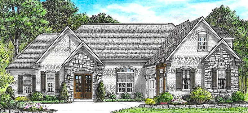 Traditional House Plan Front of Home - Saylor Place Traditional Home 025D-0108 - Shop House Plans and More