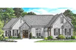 Country French House Plan Front of Home - Saylor Place Traditional Home 025D-0108 - Shop House Plans and More