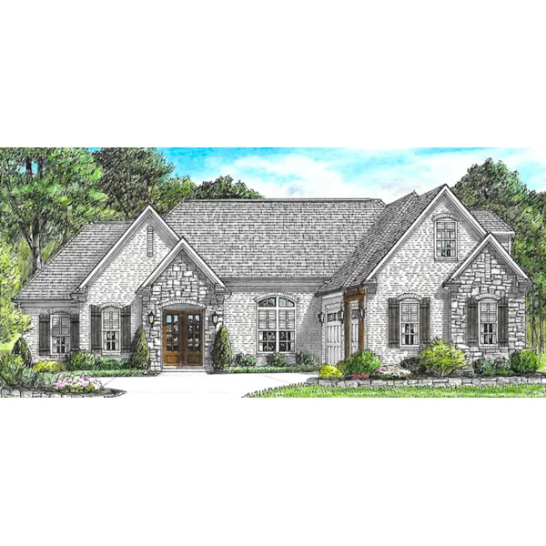 Traditional House Plan Front of Home - Saylor Place Traditional Home 025D-0108 - Shop House Plans and More