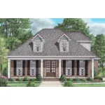 Traditional House Plan Front of House 025D-0110