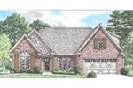 European House Plan Front of Home - Overcrest Ranch Home 025D-0113 - Shop House Plans and More