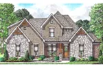 Country French House Plan Front of Home - Wyndcrest Craftsman Home 025D-0115 - Shop House Plans and More