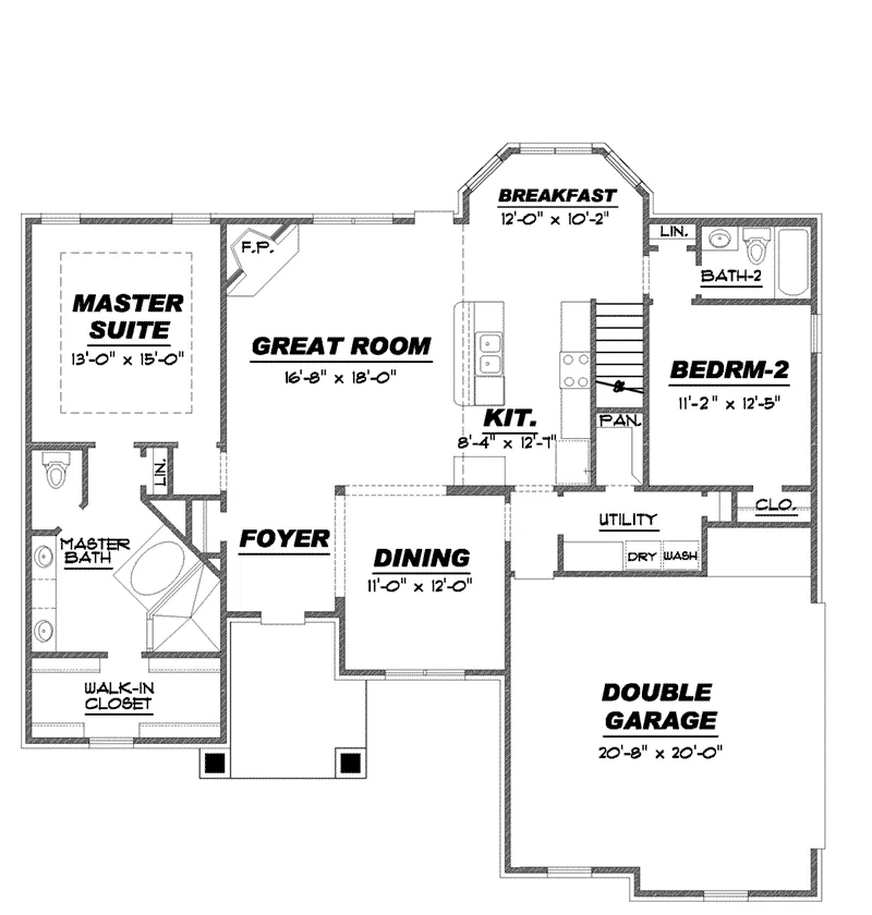 Craftsman House Plan First Floor - Cornhill Farm Craftsman Home 025D-0117 - Search House Plans and More