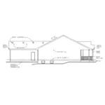 Ranch House Plan Left Elevation - Mifflin Bend Cottage Home 026D-0202 - Shop House Plans and More