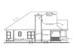 Country House Plan Left Elevation - Morely Craftsman Ranch Home 026D-0218 - Shop House Plans and More