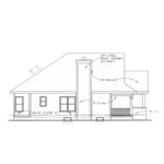 Traditional House Plan Left Elevation - Morely Craftsman Ranch Home 026D-0218 - Shop House Plans and More