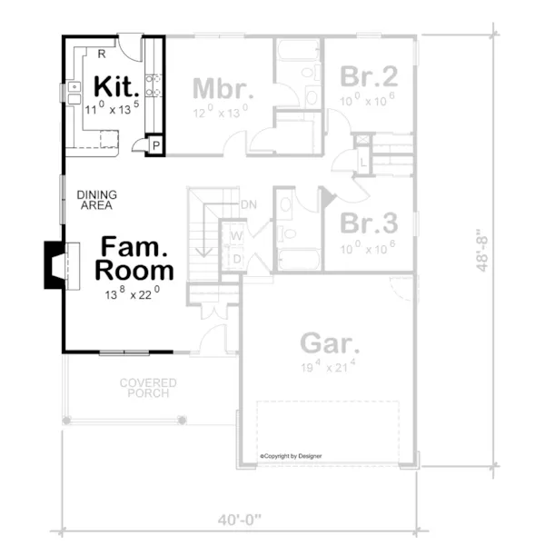 Traditional House Plan Optional Basement - Morely Craftsman Ranch Home 026D-0218 - Shop House Plans and More