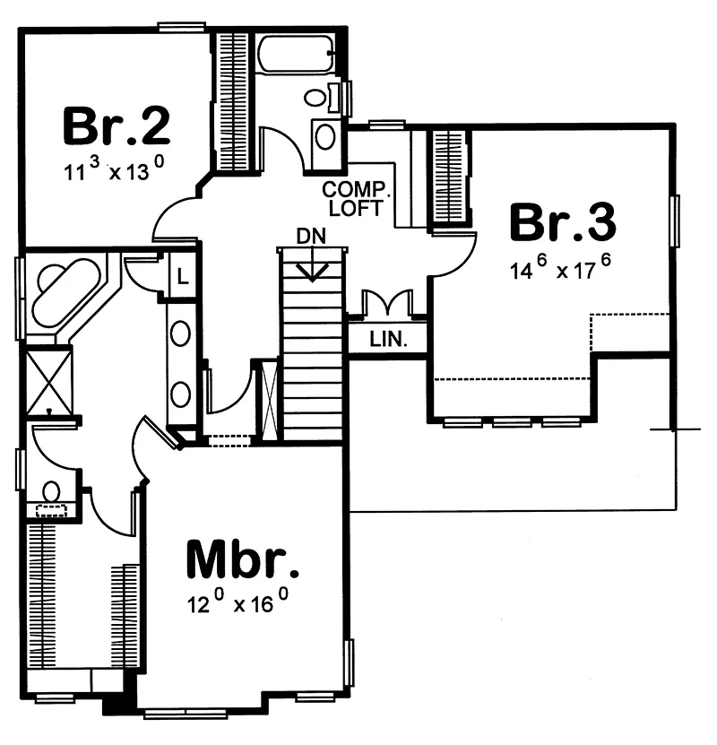 Bungalow House Plan Optional Second Floor - Fair Haven Narrow Lot Home 026D-0227 - Search House Plans and More