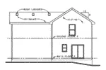 Bungalow House Plan Rear Elevation - Fair Haven Narrow Lot Home 026D-0227 - Search House Plans and More