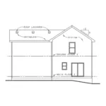 Bungalow House Plan Rear Elevation - Fair Haven Narrow Lot Home 026D-0227 - Search House Plans and More