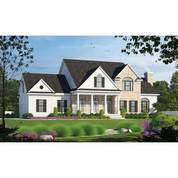 Traditional House Plan Front Image - Genoa Hill Traditional Home 026D-0232 - Search House Plans and More