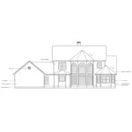 Traditional House Plan Rear Elevation - Genoa Hill Traditional Home 026D-0232 - Search House Plans and More