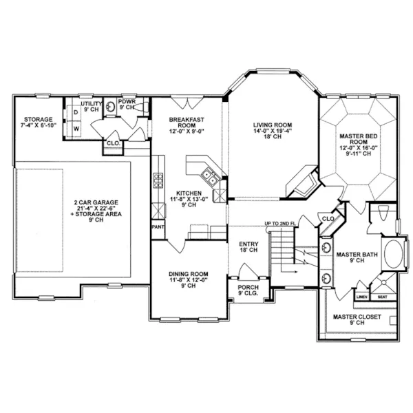 Italian House Plan First Floor - Fox River Luxury Home 026D-0236 - Search House Plans and More