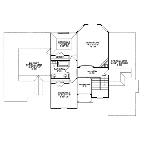 Italian House Plan Second Floor - Fox River Luxury Home 026D-0236 - Search House Plans and More