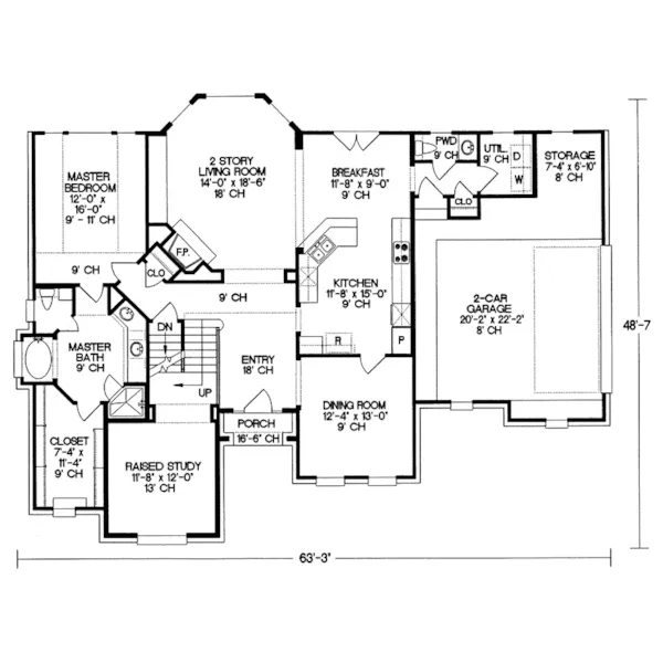 European House Plan First Floor - Forreston European Home 026D-0241 - Search House Plans and More