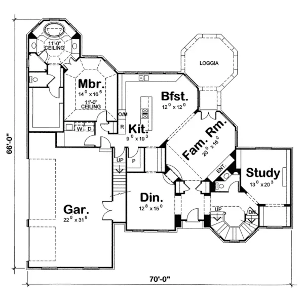 Victorian House Plan First Floor - Bloomingdale Victorian Home 026D-0251 - Search House Plans and More