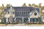 Bungalow House Plan Front Image - Adeline French Country Home 026D-0256 - Search House Plans and More