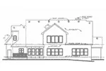 Bungalow House Plan Rear Elevation - Adeline French Country Home 026D-0256 - Search House Plans and More