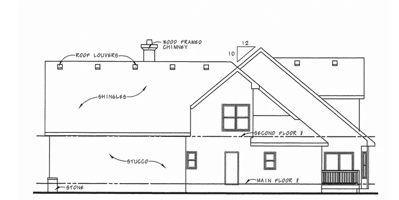 Bungalow House Plan Right Elevation - Adeline French Country Home 026D-0256 - Search House Plans and More