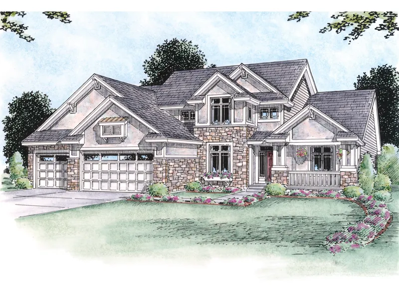 Country House Plan Front Image - Braidwood Prairie Style Home 026D-0295 - Search House Plans and More