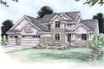 Country House Plan Front Image - Braidwood Prairie Style Home 026D-0295 - Search House Plans and More