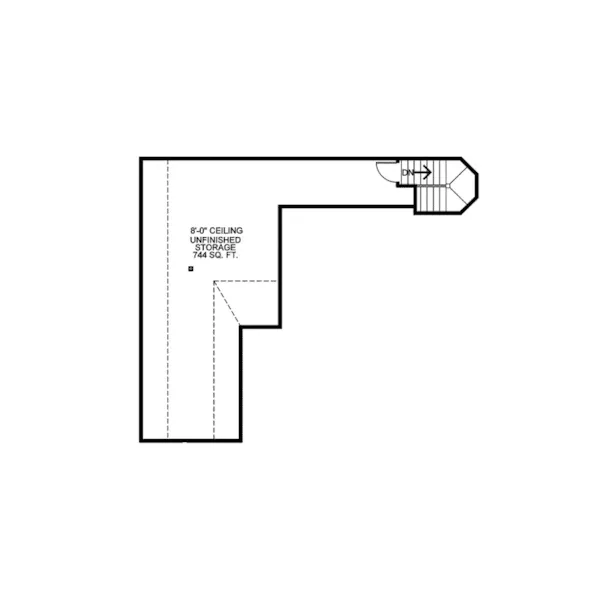 Bungalow House Plan Second Floor - Bishop Hill Tudor Home 026D-0297 - Search House Plans and More