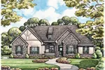 Traditional House Plan Front Image - Bishop Hill Tudor Home 026D-0297 - Search House Plans and More