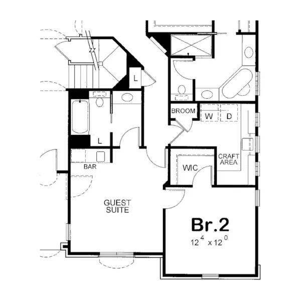 Bungalow House Plan Optional Basement - Bishop Hill Tudor Home 026D-0297 - Search House Plans and More