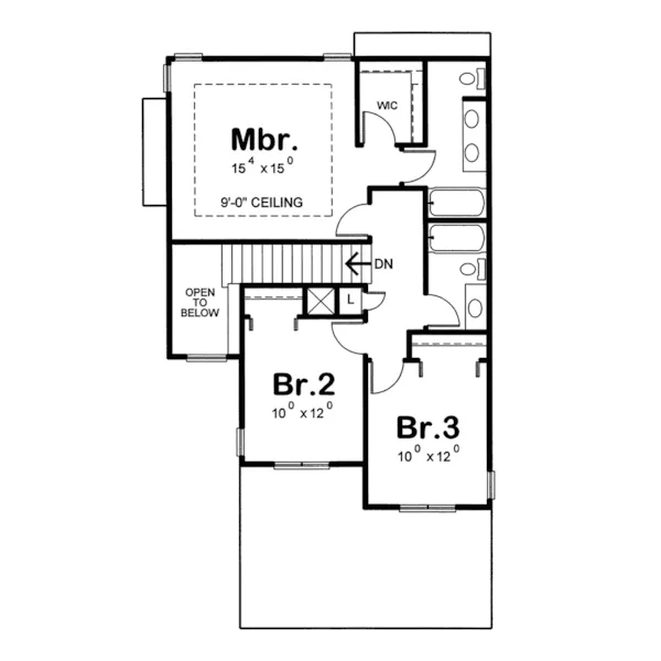 Traditional House Plan Second Floor - Millersville Traditional Home 026D-0300 - Shop House Plans and More