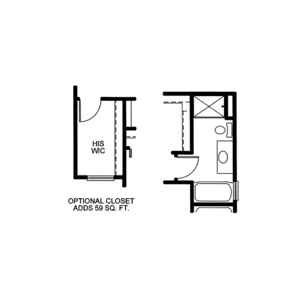 Traditional House Plan Optional Second Floor - Millersville Traditional Home 026D-0300 - Shop House Plans and More