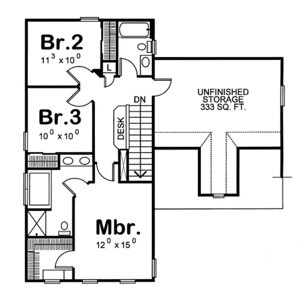 Country House Plan Second Floor - Maplefalls Country Farmhouse 026D-0301 - Shop House Plans and More