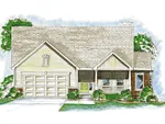 House Plan Front of Home 026D-1020