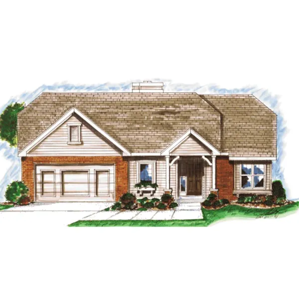 Ranch House Plan Front Image - Harveys Lake Ranch Home 026D-1022 - Search House Plans and More