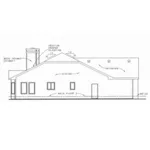 Ranch House Plan Left Elevation - Harveys Lake Ranch Home 026D-1022 - Search House Plans and More