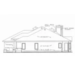 Modern House Plan Right Elevation - Lombez European Ranch Home 026D-1023 - Shop House Plans and More