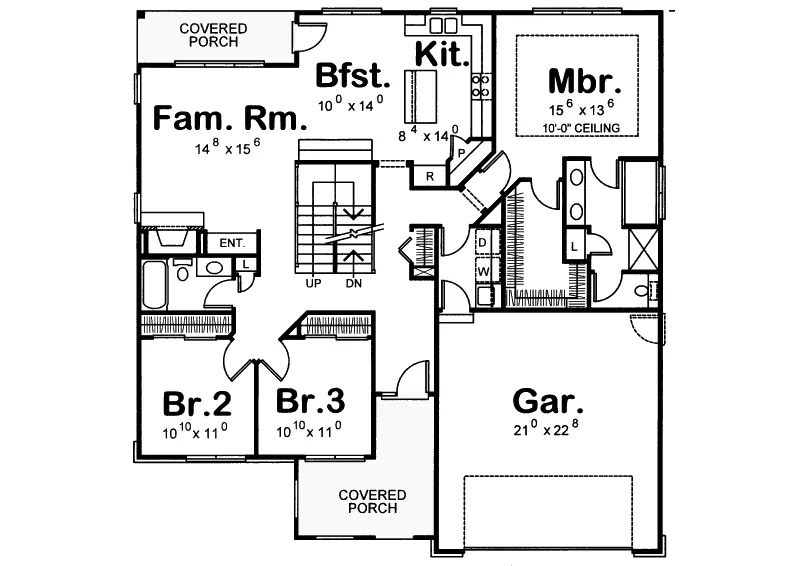 Country French House Plan First Floor - Wesleyan European Home 026D-1182 - Shop House Plans and More