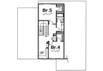 Country French House Plan Second Floor - Wesleyan European Home 026D-1182 - Shop House Plans and More