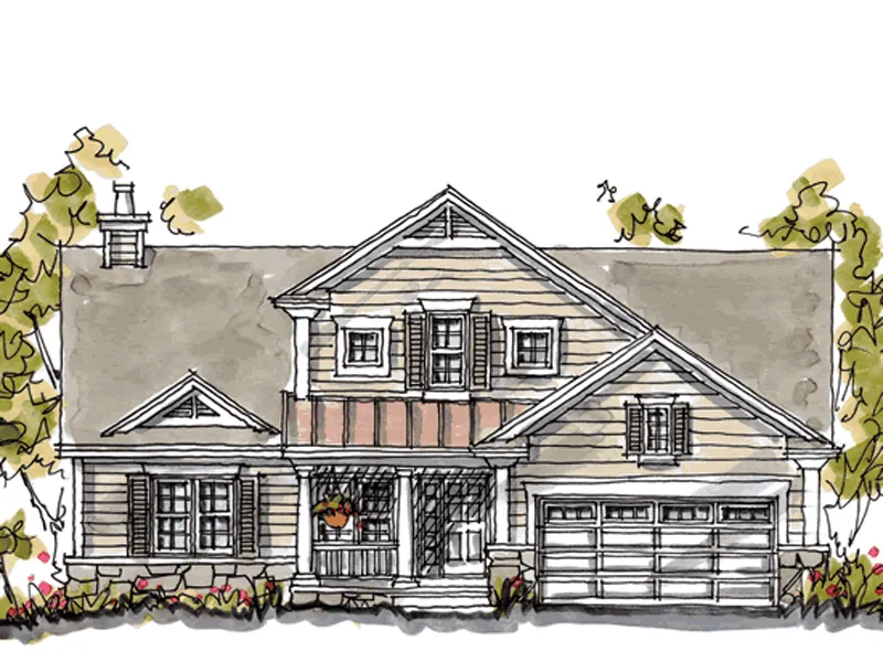 Great Craftsman Style Home Incorporates Stone Details