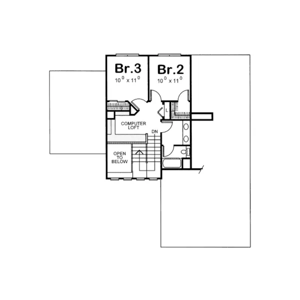 Country House Plan Second Floor - Oxford Hill European Home 026D-1186 - Shop House Plans and More