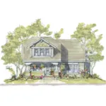 Traditional House Plan Front Photo 01 - Carlinville Craftsman Home 026D-1219 - Search House Plans and More