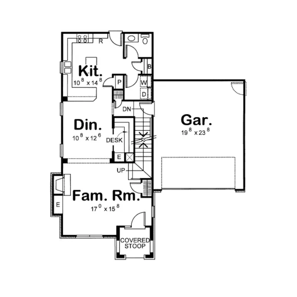 Country House Plan First Floor - Lenzburg European Home 026D-1233 - Shop House Plans and More